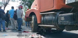 nicaragua, camion, accidente, motociclista, managua,