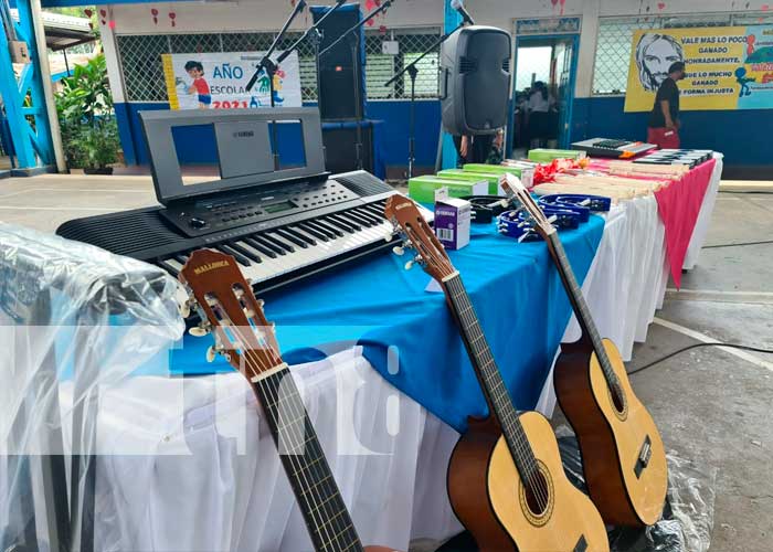 Taiwán, instrumentos musicales, MINED, estudiantes, Nicaragua,