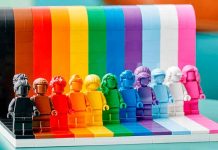 Fotos, juguetes lego, LGBTQIA+, set,