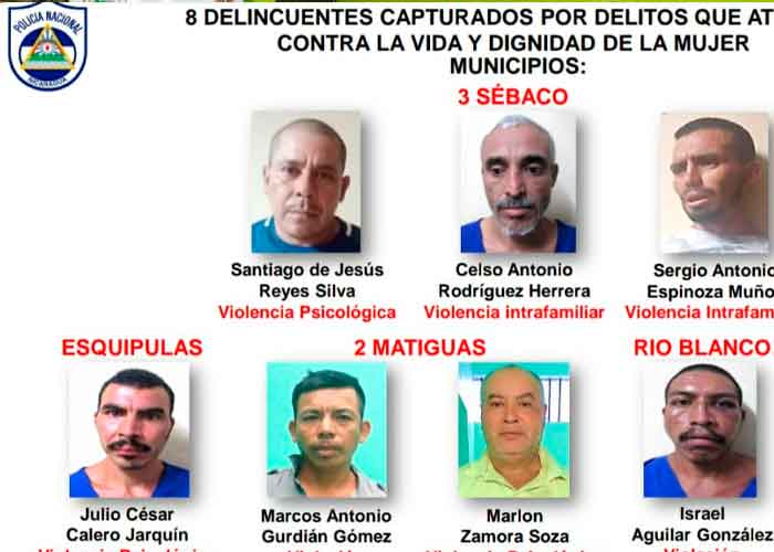 Nicaragua, Matagalpa, policía, delincuentes, 