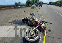 nicaragua, accidente, muerto, leon, motociclista, cabezal,