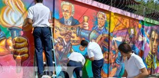 nicaragua, arte, mural, estudiantes, colegios,