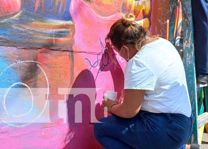 nicaragua, arte, mural, estudiantes, colegios,