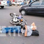 nicaragua, managua, accidente, lesionado, motociclista,