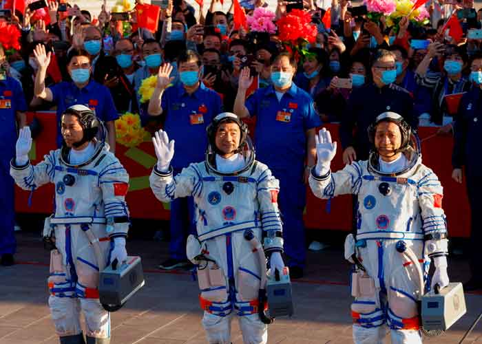 China, nave tripulada, estación espacial, astronautas