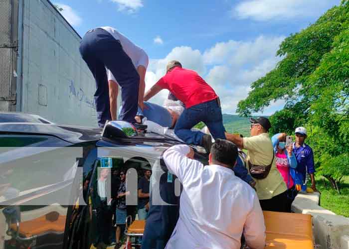 camion, camioneta, accidente, nicaragua, chontales, 