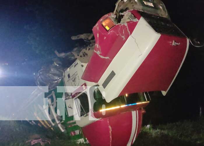 nicaragua, chontales, vuelco, camion, accidente,