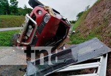 nicaragua, Bluefields, accidente de transito, lesionados, vuelco,