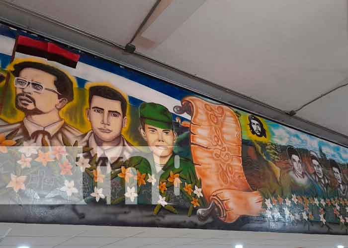 nicaragua, managua, mural revolucionario, revolución sandinista, 42/19,