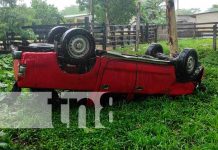 nicaragua, juigalpa, vuelco, accidente de transito,