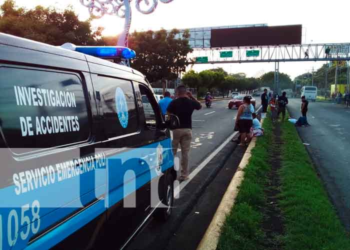 nicaragua, accidente de transito, peatones, policia nacional, managua