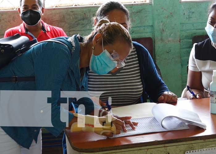 Ciudadanos de Nandaime realizan ejercicio de verificación en sus centros de votación