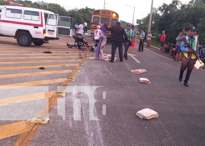 Accidente de tránsito en pista de circunvalación Masaya-Granada