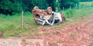 Conductor en Bluefields sobrevive a vuelco y cuenta los hechos / FOTO / TN8