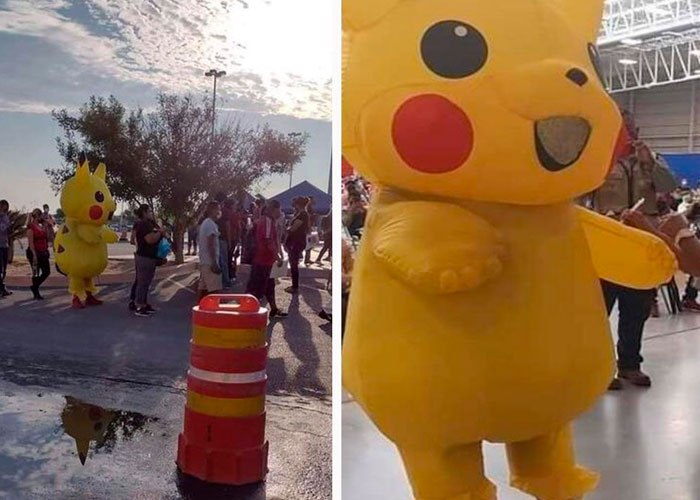 Foto: Hombre llega a vacunarse disfrazado de Pikachu en México / LR