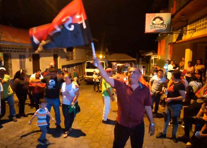 Vigilia en Boaco celebrando 42 aniversario de la Revolución Popular Sandinista