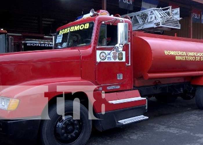 Nuevo camión para bomberos en San Marcos, Carazo