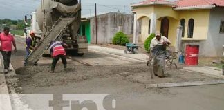 Avanzan construcciones de cuadras nuevas de concreto hidráulico en Matiguás / FOTO / TN8