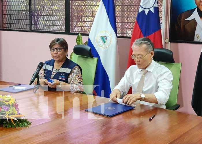 Acto por la firma de una donación por parte de Taiwán a Nicaragua para combatir el COVID-19