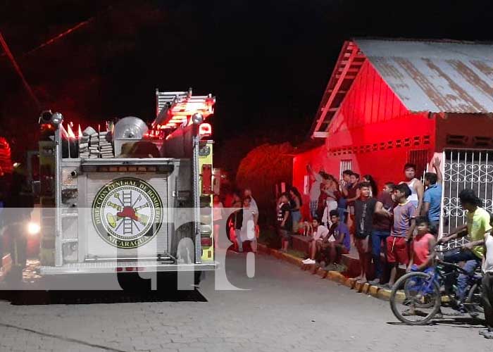 Foto: Incendio provocado por una mujer en Rivas