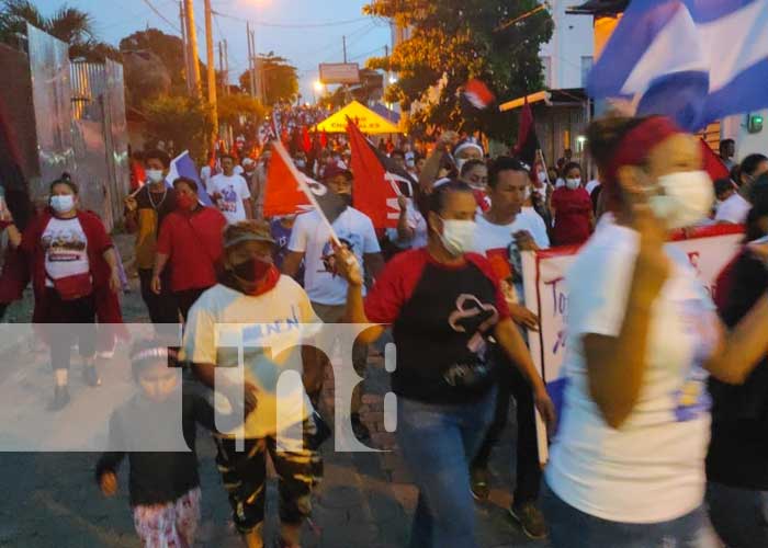 Población celebra el 42/19 de la Revolución en Nicaragua