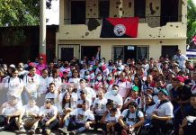 Homenaje de la Juventud Sandinista a Julio Buitrago