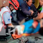 Foto: Imprudencia provoca accidente en la pista del mercado Roberto Huembes/TN8