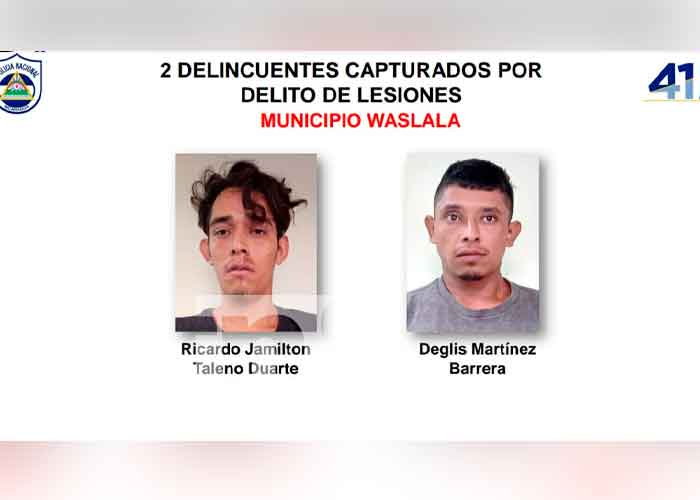  Foto: Diez detenidos por delitos de alta peligrosidad en Matagalpa /TN8 