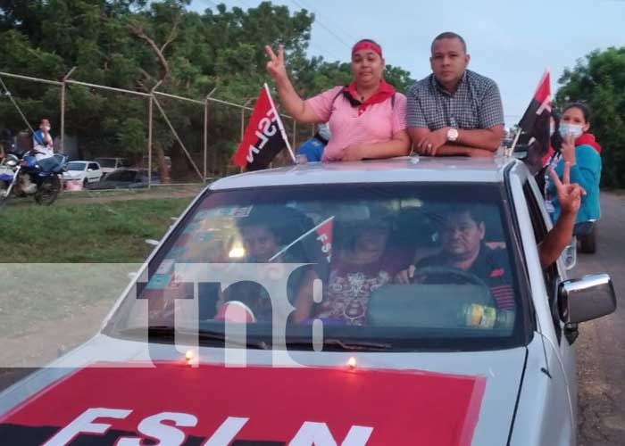Militancia sandinista recorre calles de Tipitapa por el 42/19