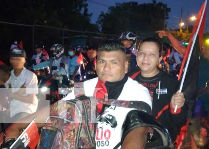 Militancia sandinista recorre calles de Tipitapa por el 42/19