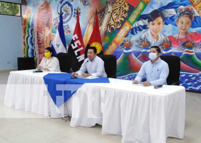 Conferencia de prensa con autoridades del MINED en Nicaragua