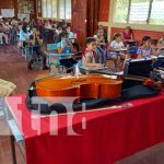 Instrumentos para promover la música con la niñez en Jinotega