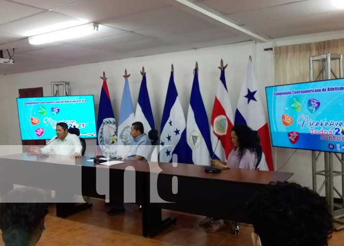 Conferencia de prensa sobre Juegos Centroamericanos de Atletismo en Nicaragua