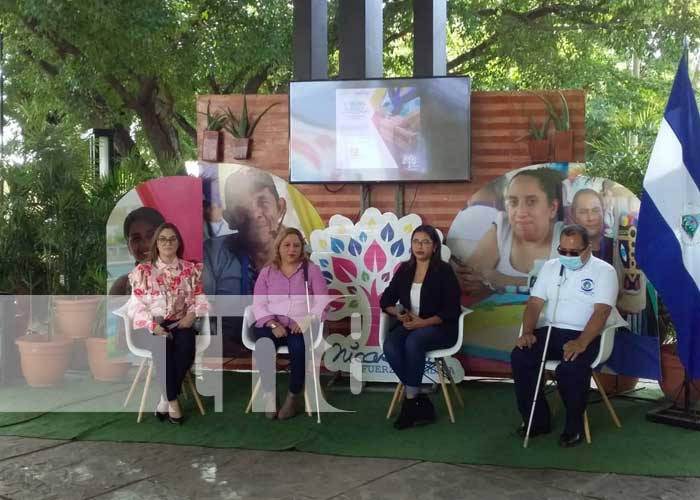 MEFCCA durante concurso para personas con discapacidad en Nicaragua