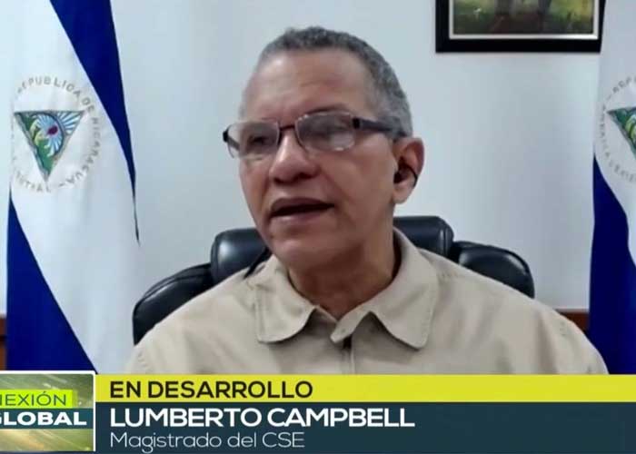 Entrevista en TeleSur a Lumberto Campbell, magistrado del CSE, sobre el proceso electoral