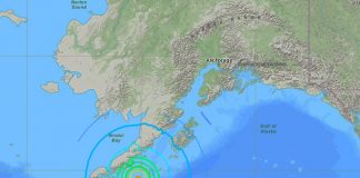 Alerta de tsunami tras un sismo de magnitud 7,3 frente a las costas de Alaska / FOTO / USGS