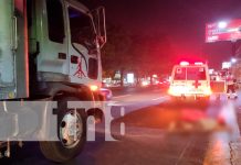 nicaragua, managua, accidente de transito, atropello, muerto, camión,