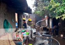 nicaragua, chinandega, voraz incendio, vivienda,