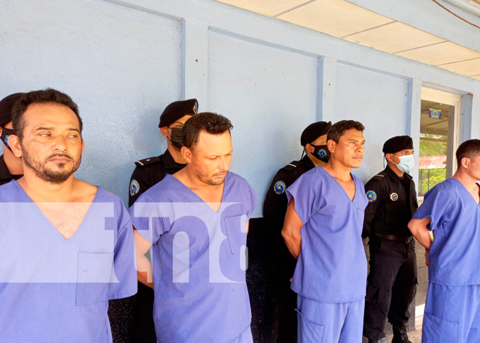 Delincuentes capturados por la Policia Nacional en Río San Juan