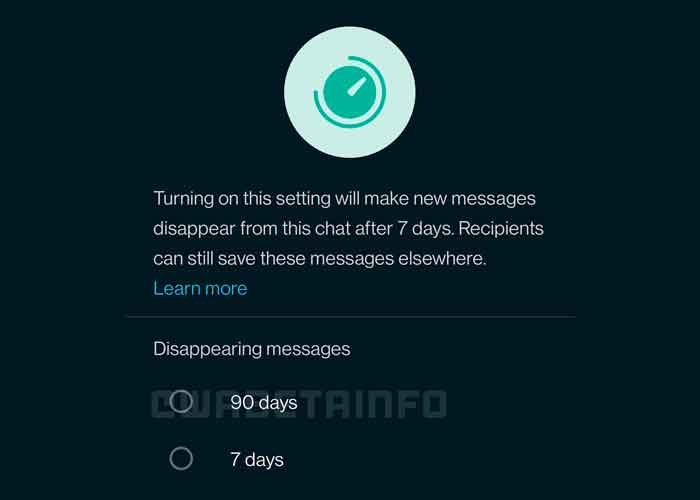 WhatsApp prepara una novedad que permitirá eliminar mensajes automáticamente a los 90 días 