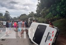 nicaragua, carazo, accidente de transito, vuelco,