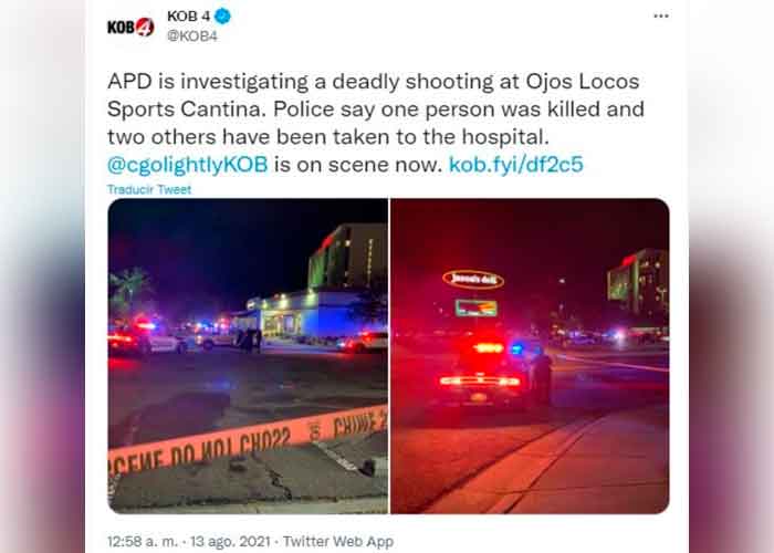 Varias personas heridas tras tiroteo en Nuevo México, EE.UU.