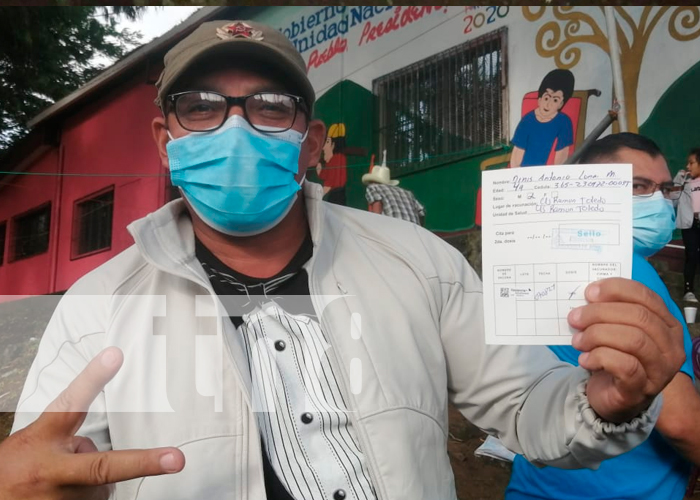 jornada de vacunación contra la covid 19; con la aplicación de la vacuna AstraZeneca en los municipios de camoapa, san Lorenzo y Boaco