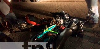 Tres lesionados tras fuerte impacto entre dos motocicletas en Jinotega / FOTO / TN8