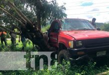 nicaragua, jalapa, accidente de transito, camioneta, muerto,