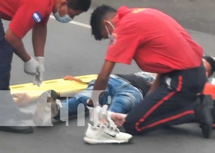 Accidente de tránsito con joven lesionado en Carazo