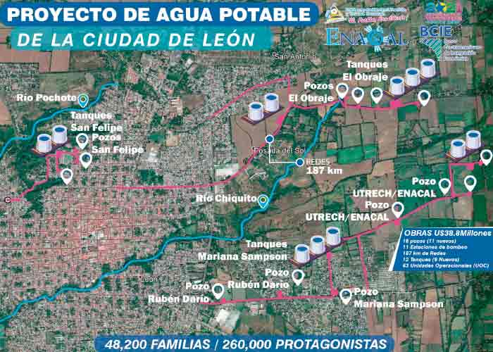 ENACAL entrega nuevo proyecto de agua potable en León