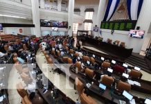 Sesión en la Asamblea Nacional de Nicaragua