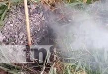 Pobladores alertas en Jinotega por caldera que apareció de la nada en un terreno