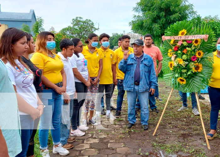 Chinandega se suma al homenaje de los héroes y mártires de la Toma del Palacio Nacional